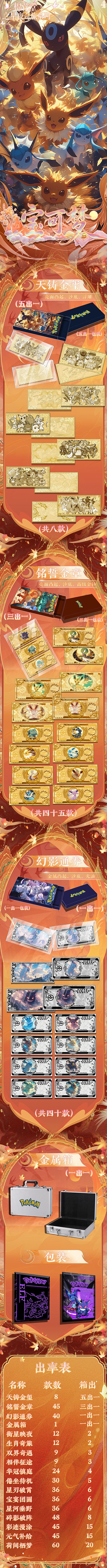 Mianhuatang Pokemon Metal Stamp Card Collection