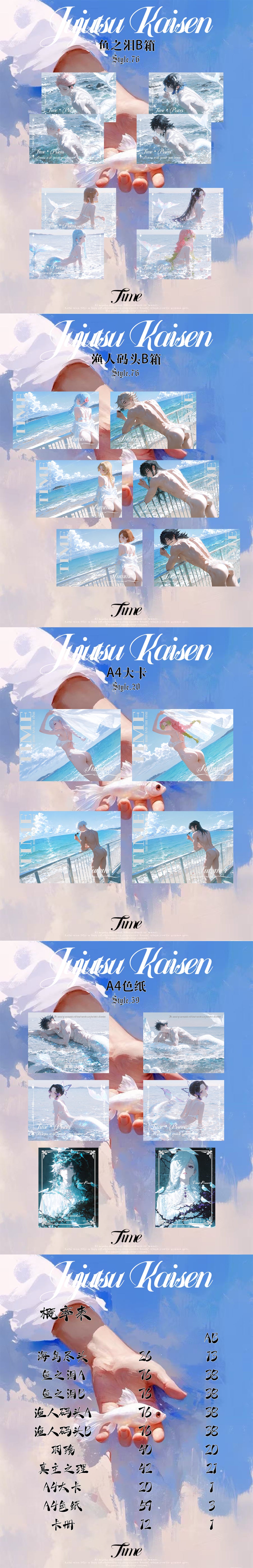 Time Wave 2 JJK Acrylic Board Collection A6 Card