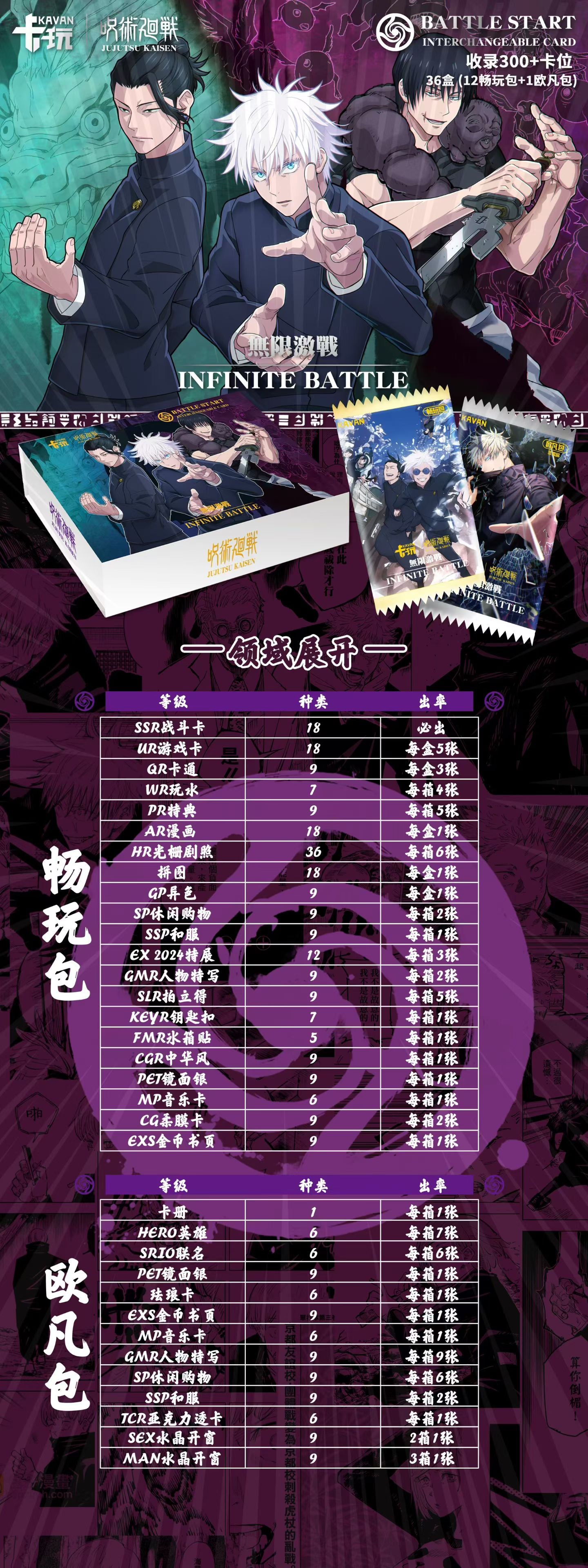 Buy 1 get 1 free Kawan JJK Collectible Card Box