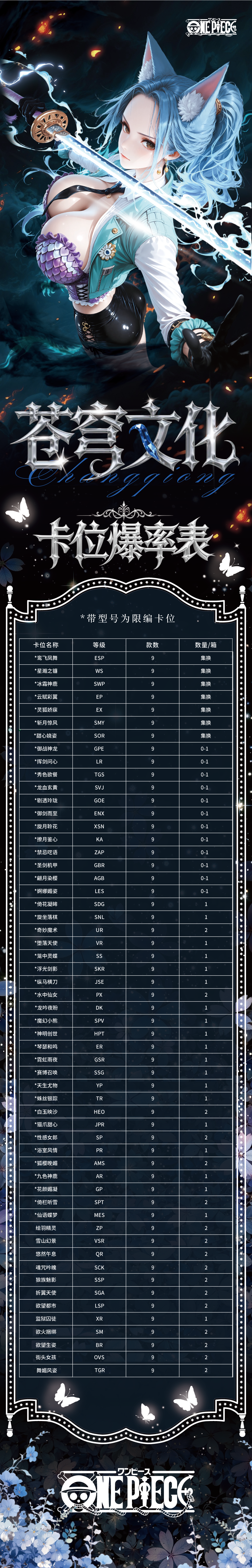 Cangqiong Onepiece Diamond Card Collection