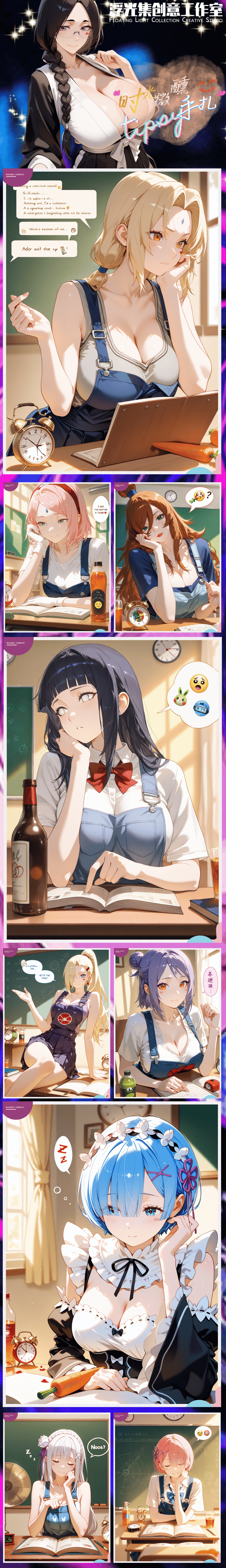 Floating Light Culture Waifu Board Collection A5 Size