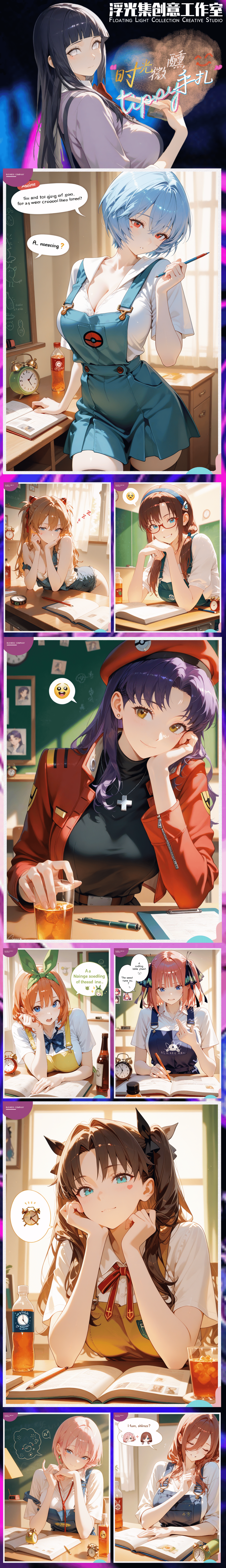 Floating Light Culture Waifu Board Collection A5 Size