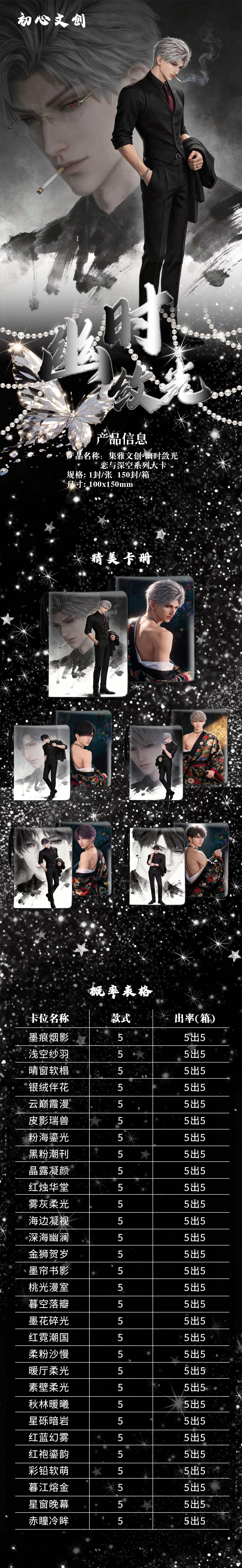 Chuxin Love and Deep Space Collectible Board A6 Card