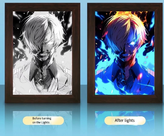 Lighting painting frame One piece Card Collection