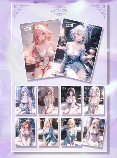 Flipped Card Waifu Collection A5 Size