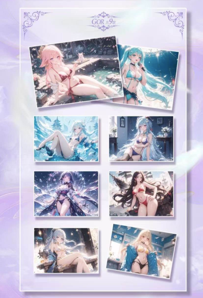 Flipped Card Waifu Collection A5 Size