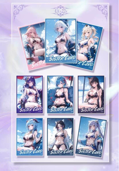 Flipped Card Waifu Collection A5 Size