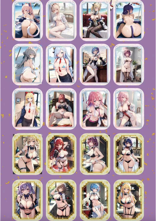 hot hot spicy wave 4 waifu card A6 size