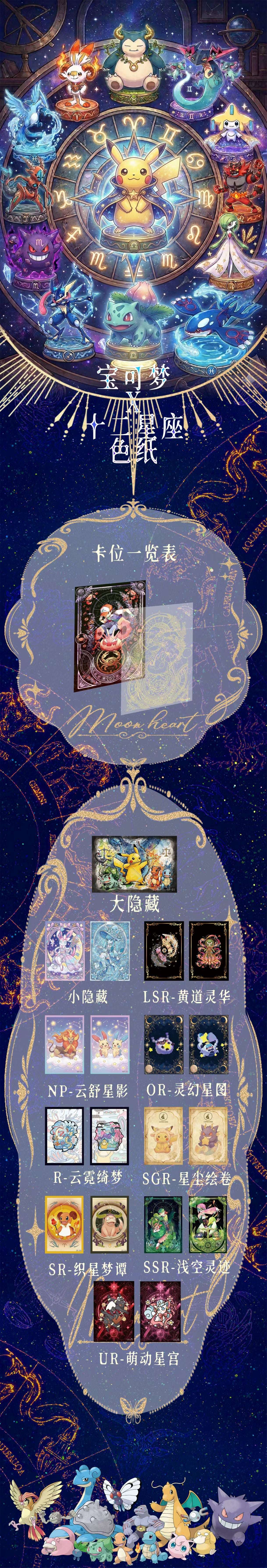 Huohu Pokemon Constellation Shikishi A6 Board