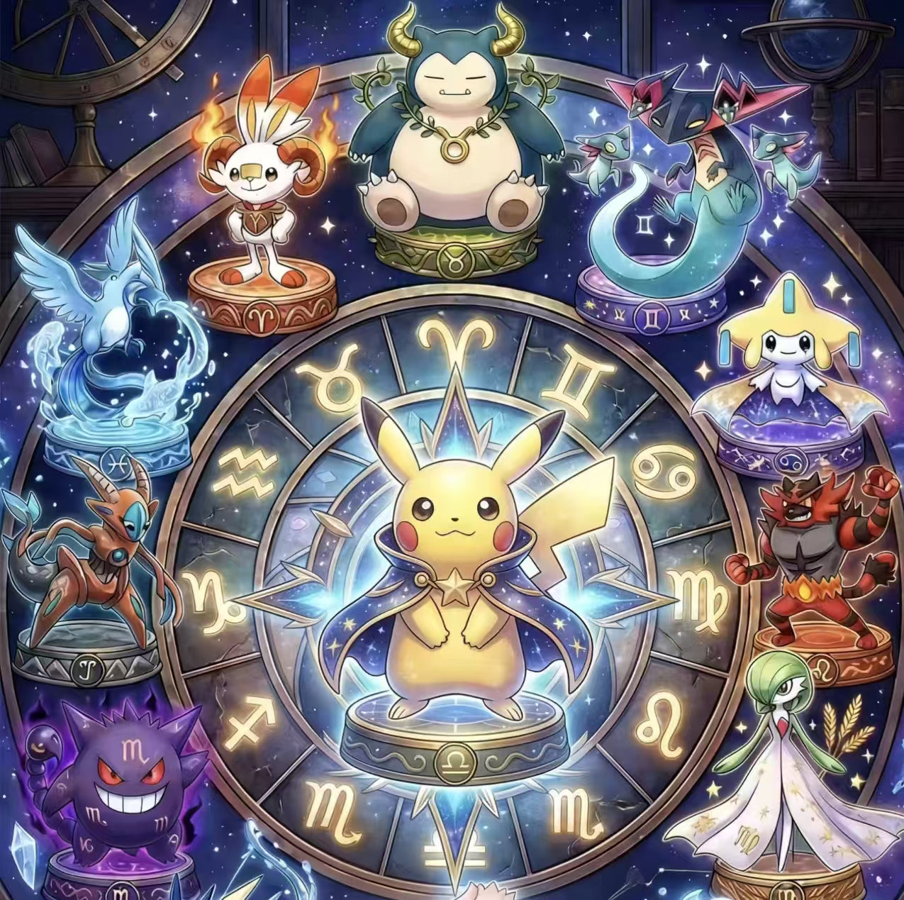 Huohu Pokemon Constellation Shikishi A6 Board