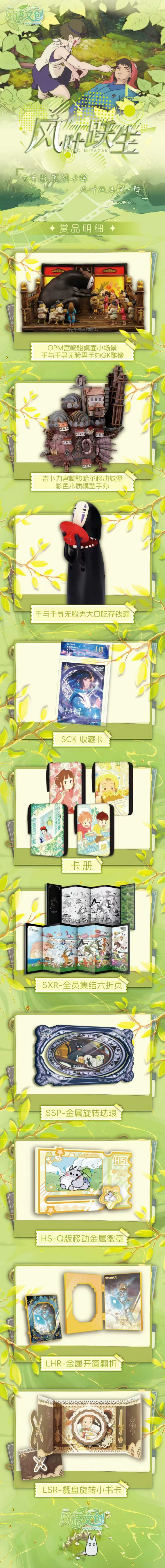Fengyu Miyazaki Studio Ghibli Card Collection