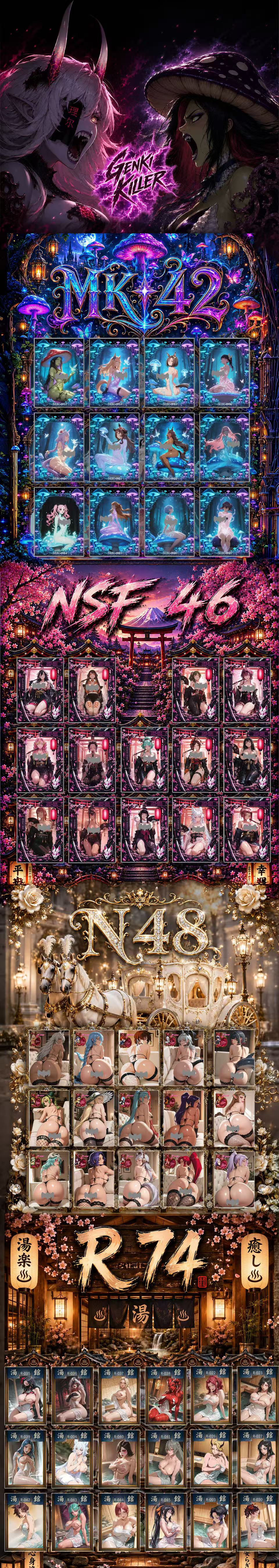 Genki First Blood Waifu Collectible Card