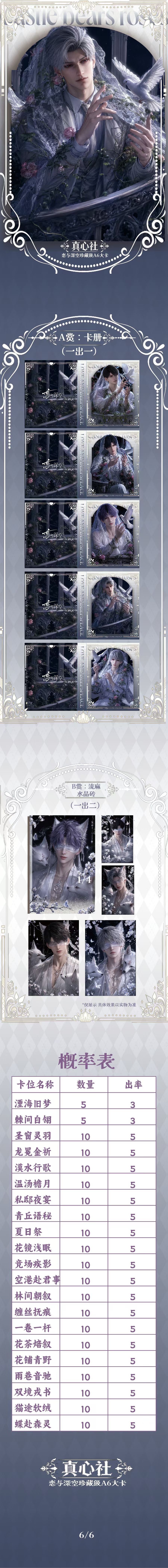 Zhenxinshe Love and Deep Space Acrylic Collectible Board A6