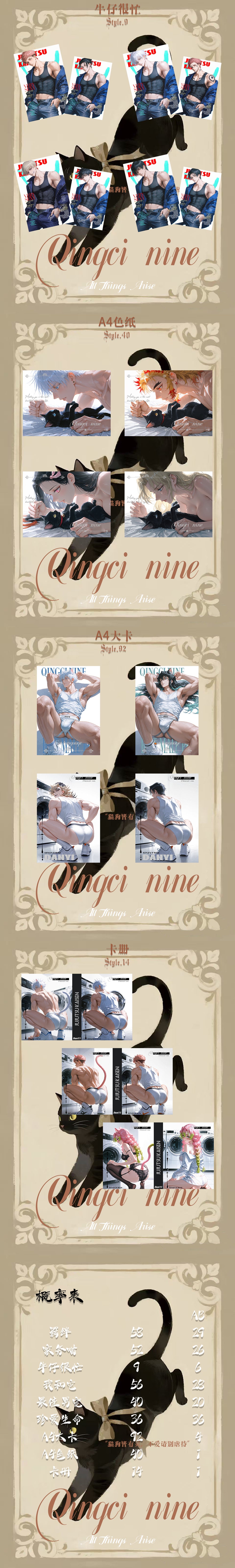 Qingci JJK Acrylic Board Collectible A6 Card