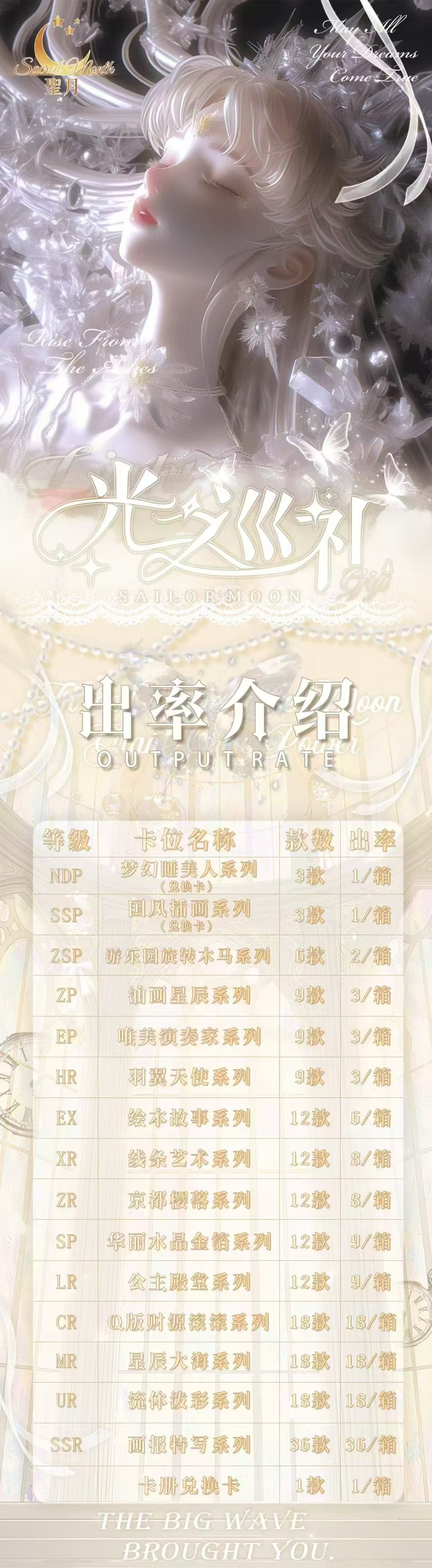 Shengyue Sailor Moon Slab Collectible Card