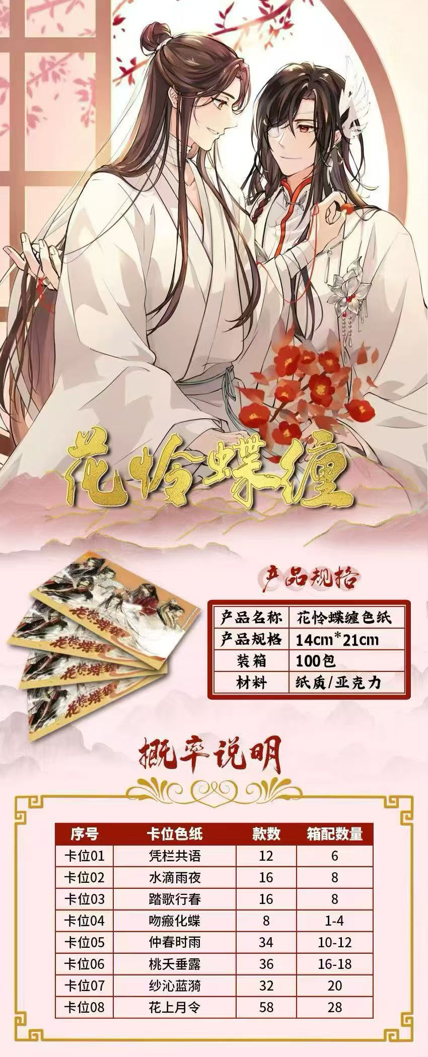 Hualian MDZS TGCF Husbando Acrylic Collectible Board A5 Card