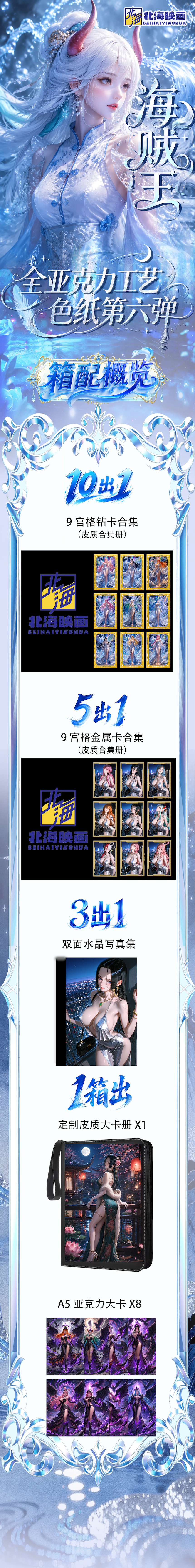 Beihai One Piece Acrylic Collectible Board A6 Card