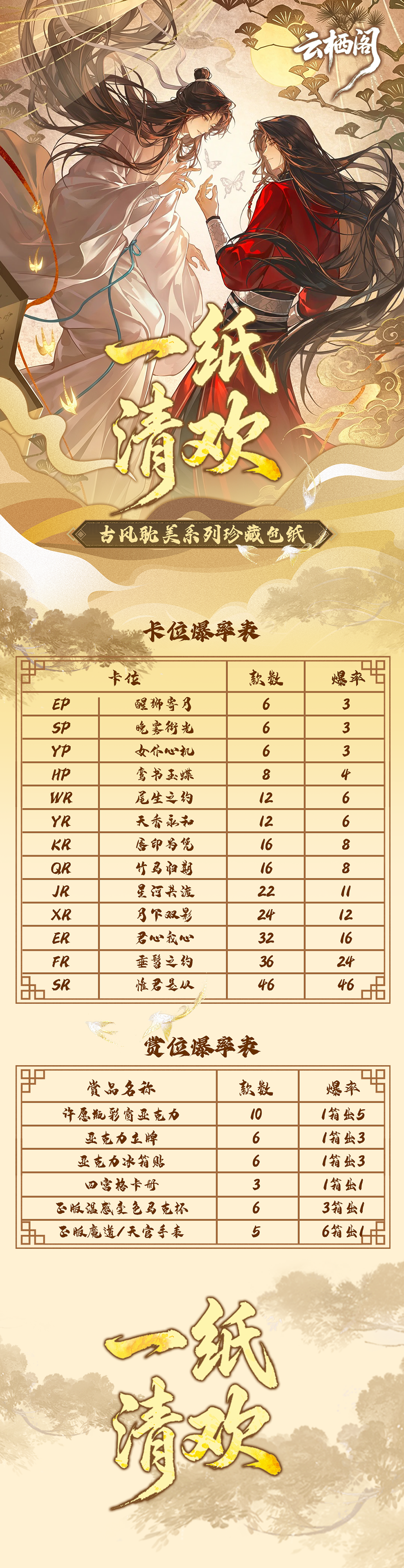 Yunxige MDZS TGCF Husbando Acrylic Board Collectible Card