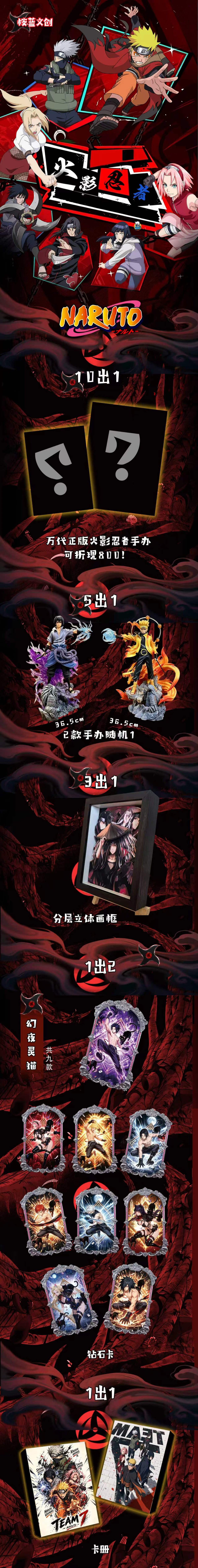 Anlan Naruto Collectible Card Box