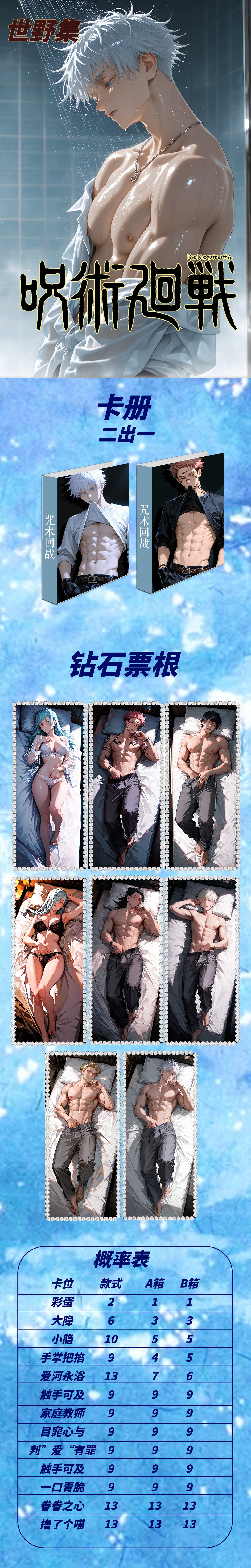 Shiyeji JJK Acrylic Board Collection A6 Size