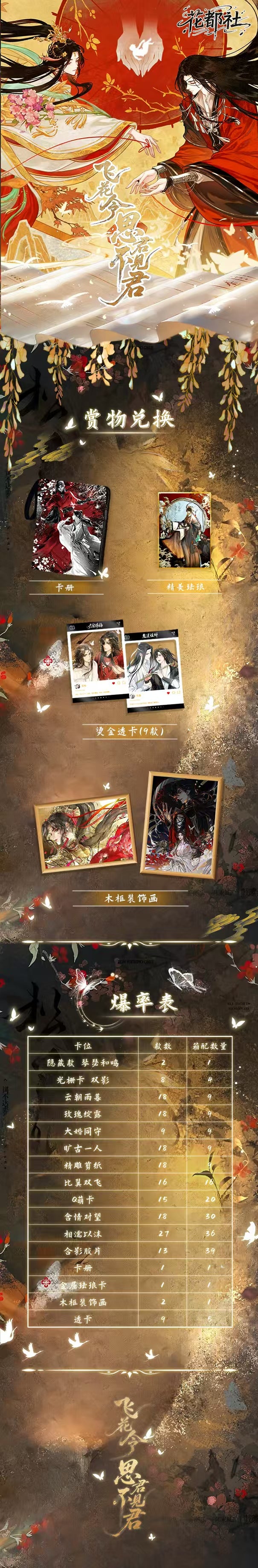 Huadushe TGCF MDZS Manfu Peel Card Collection