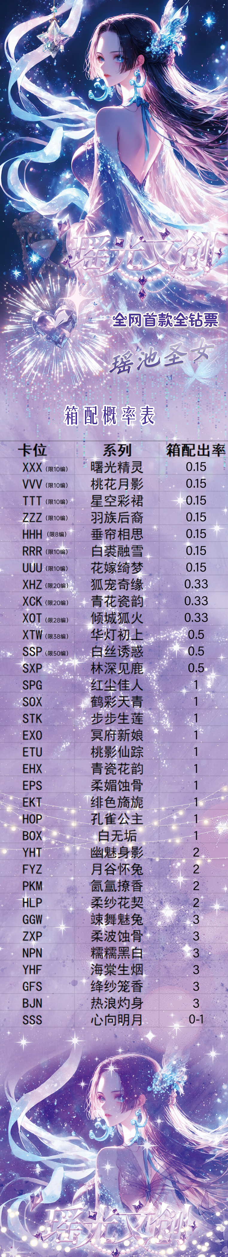 Yaoguang One piece Diamond Ticket Set Collection