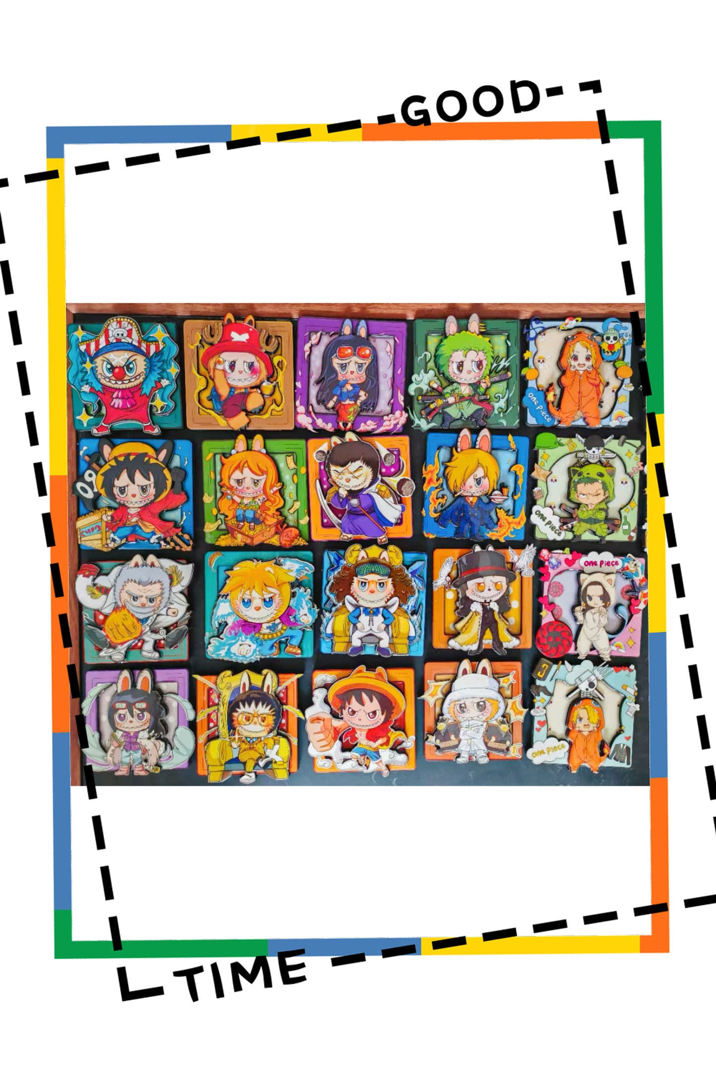 One Piece Jelly Fridge Magnet Collection No Dupe 3.5*3.5 inches