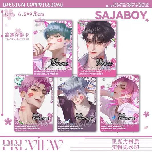 Kpop Demon Hunter Sajaboy Acrylic Transparent Card Other Anime