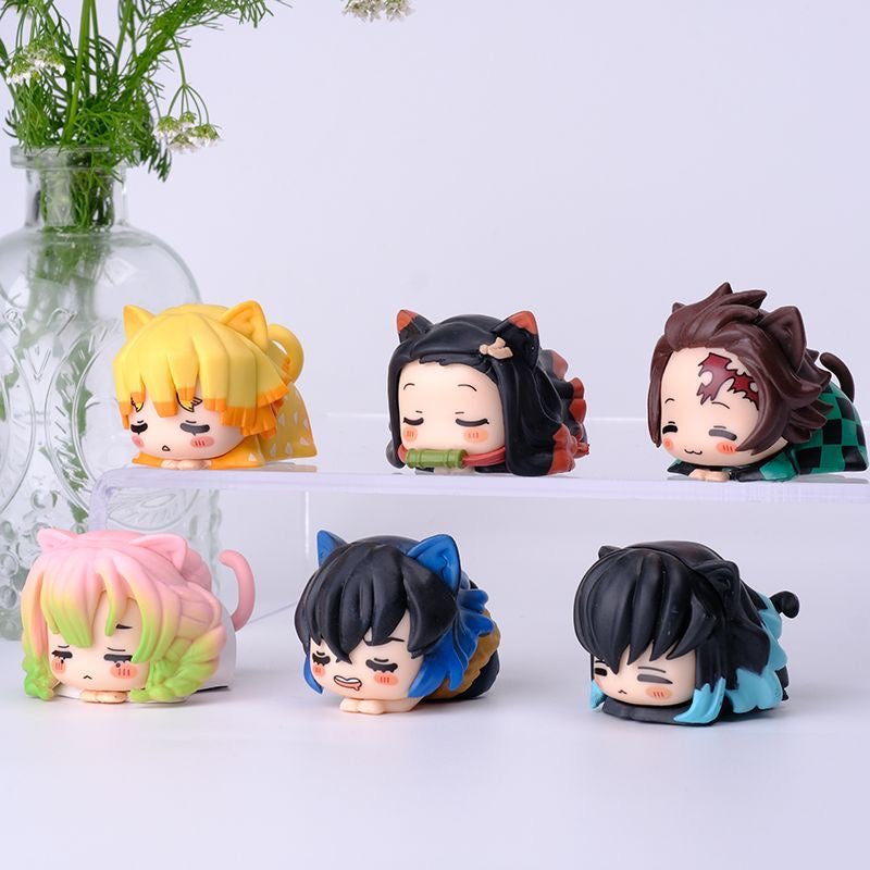 Demon Slayer Lying Down Pose Figures Blind Box