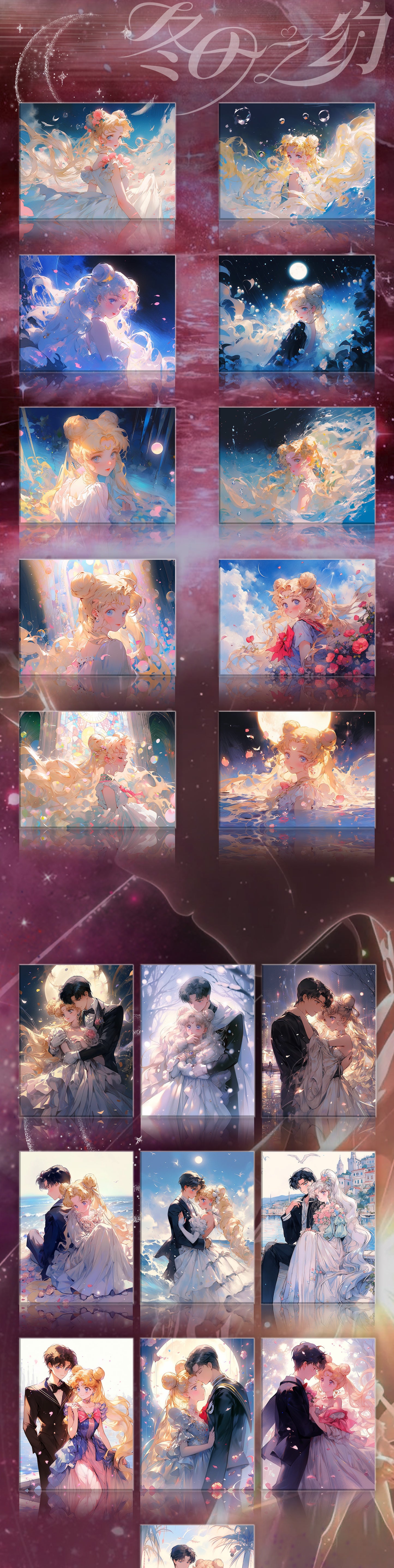 Winter Sailor Moon Acrylic Board Collection A5 Size