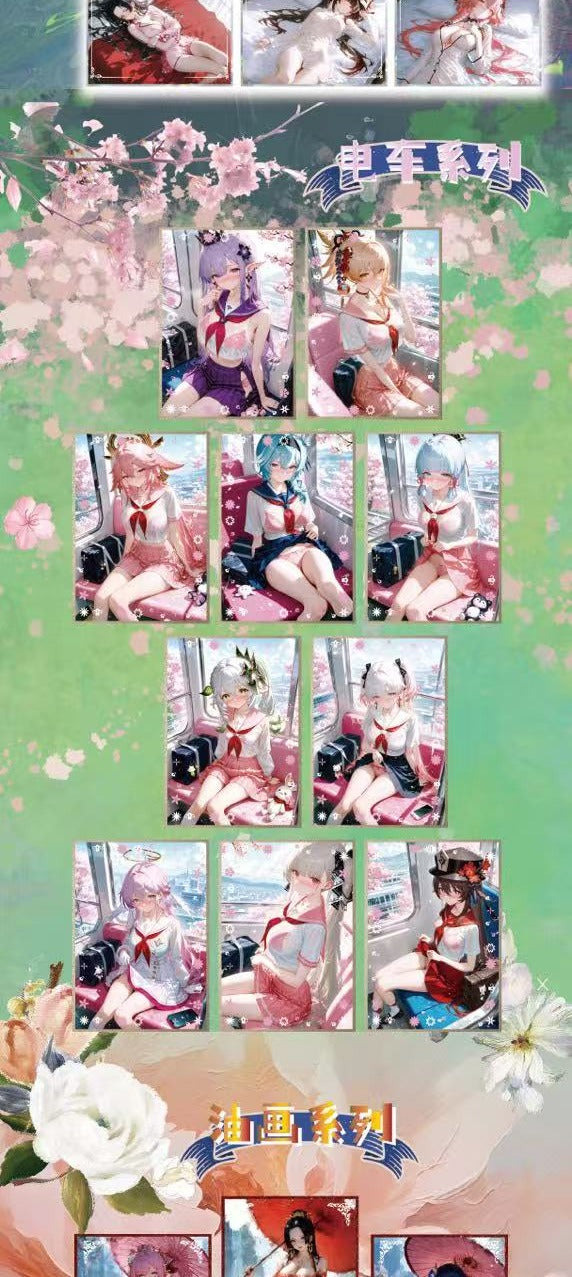 Summer Time Spicy Waifu Card Collection A4 Size