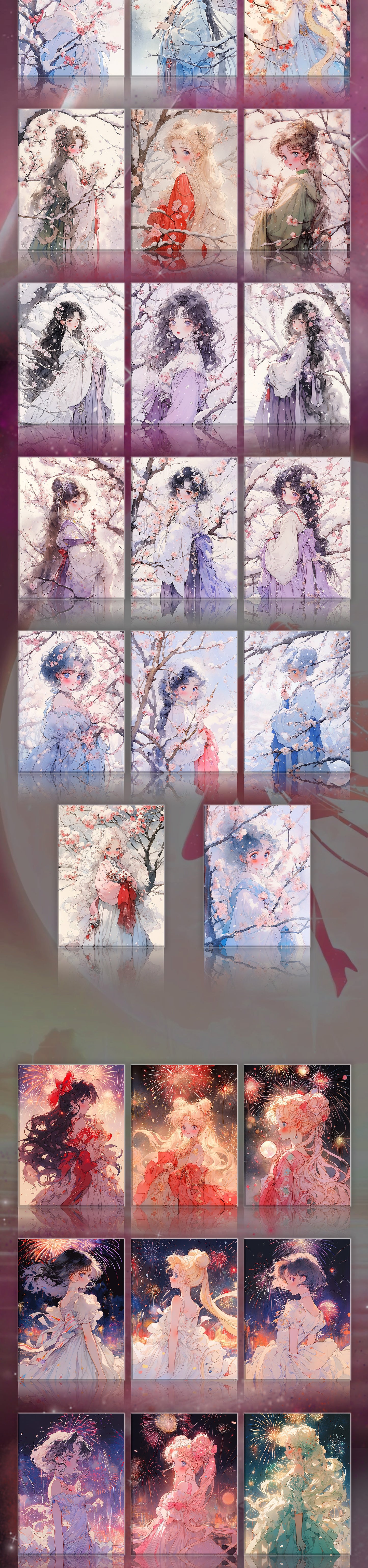 Winter Sailor Moon Acrylic Board Collection A5 Size