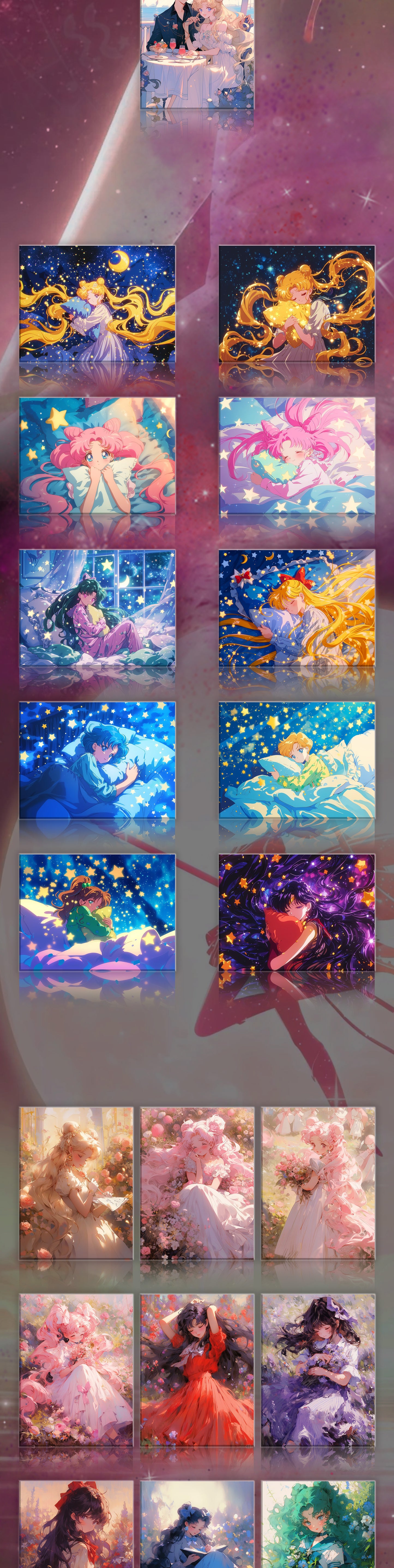 Winter Sailor Moon Acrylic Board Collection A5 Size
