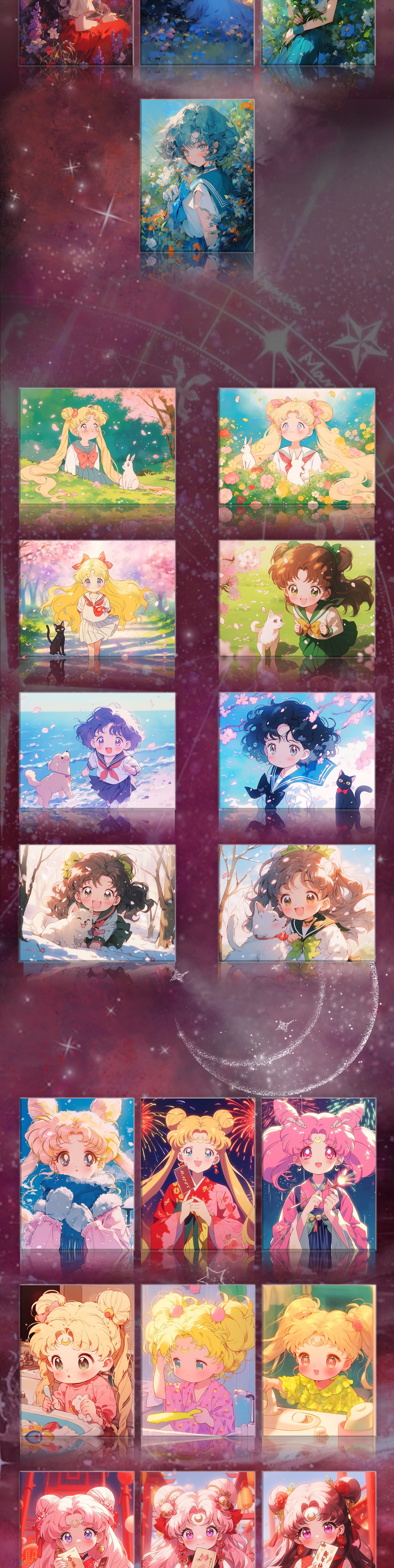 Winter Sailor Moon Acrylic Board Collection A5 Size