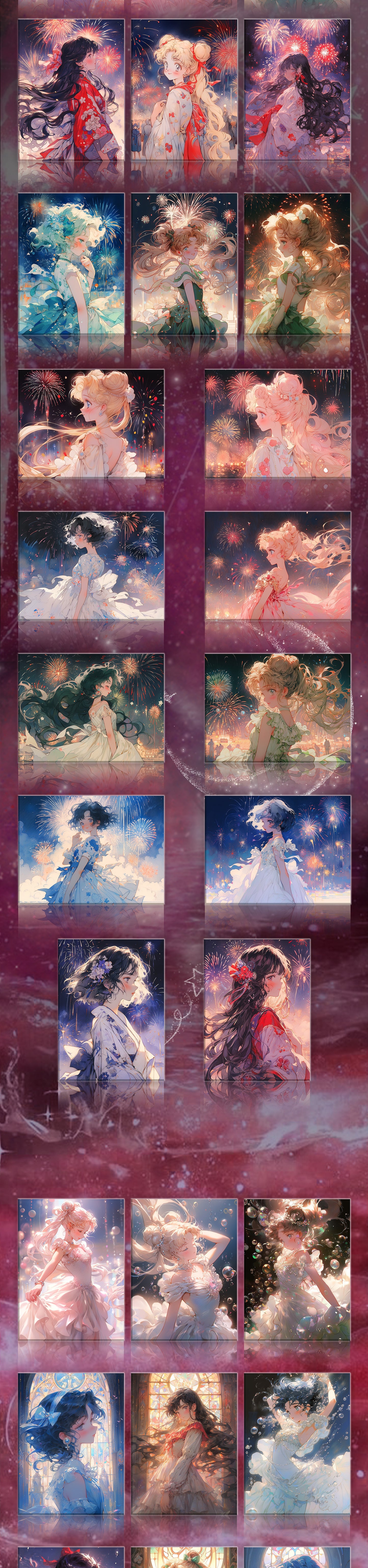 Winter Sailor Moon Acrylic Board Collection A5 Size