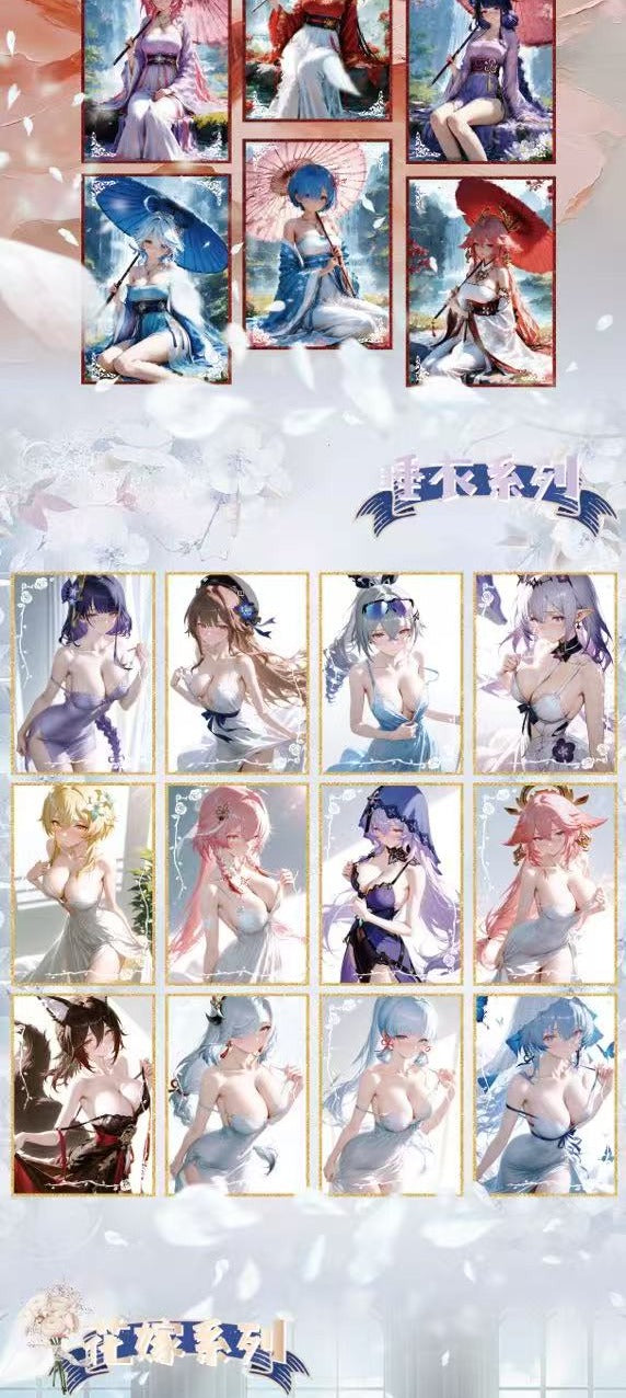 Summer Time Spicy Waifu Card Collection A4 Size
