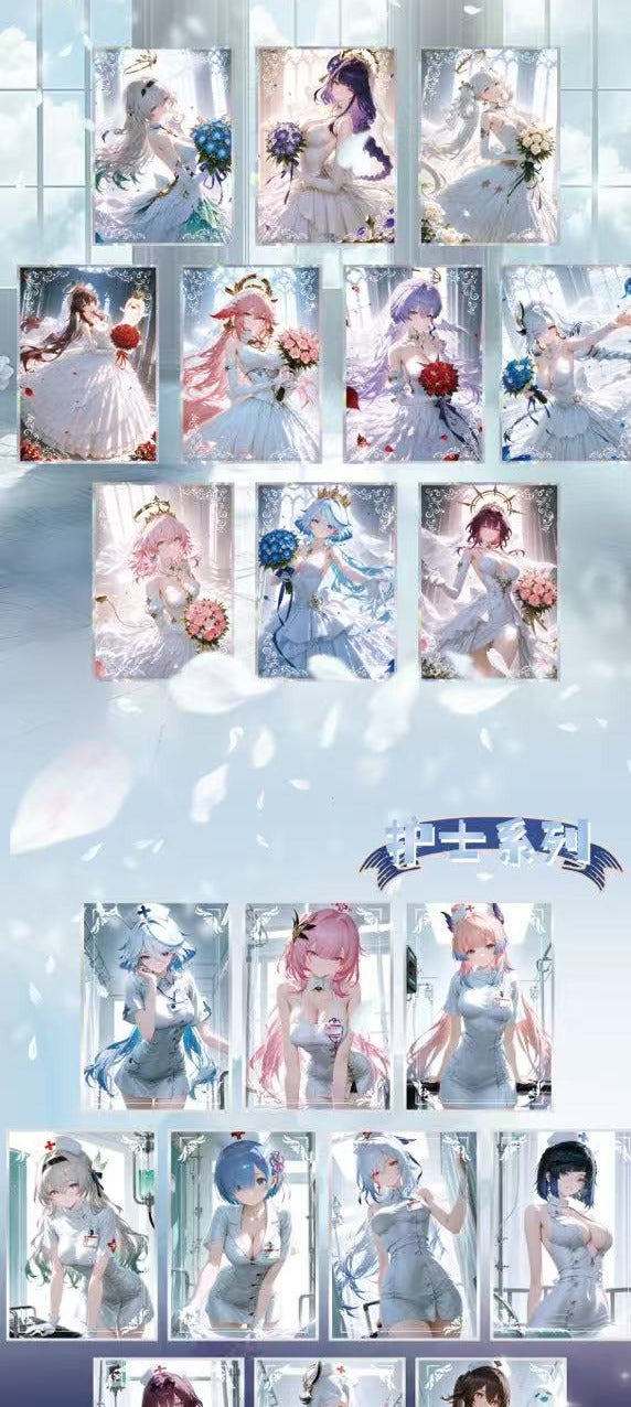 Summer Time Spicy Waifu Card Collection A4 Size