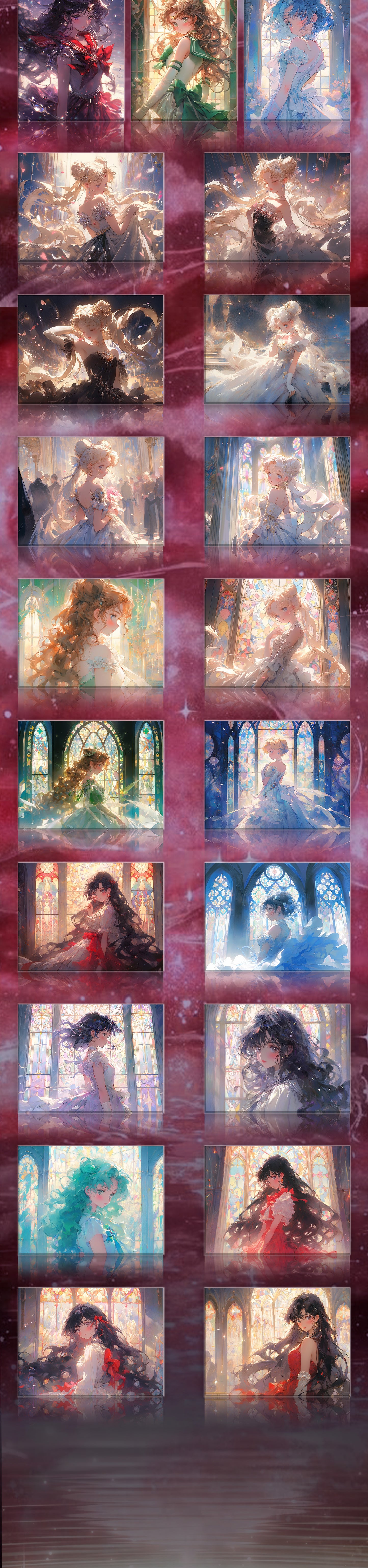 Winter Sailor Moon Acrylic Board Collection A5 Size