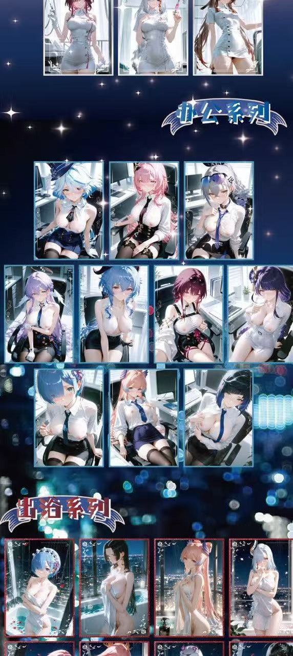 Summer Time Spicy Waifu Card Collection A4 Size